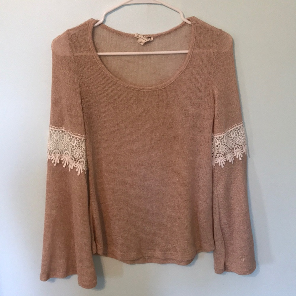 LA Hearts detailed sleeve sweater